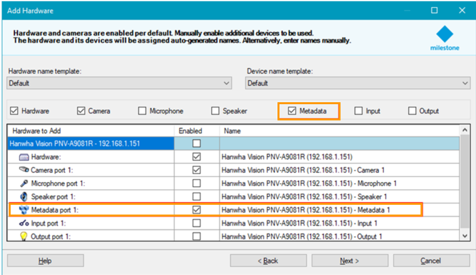 Milestone: How do I add a camera? – Hanwha Vision Support Portal
