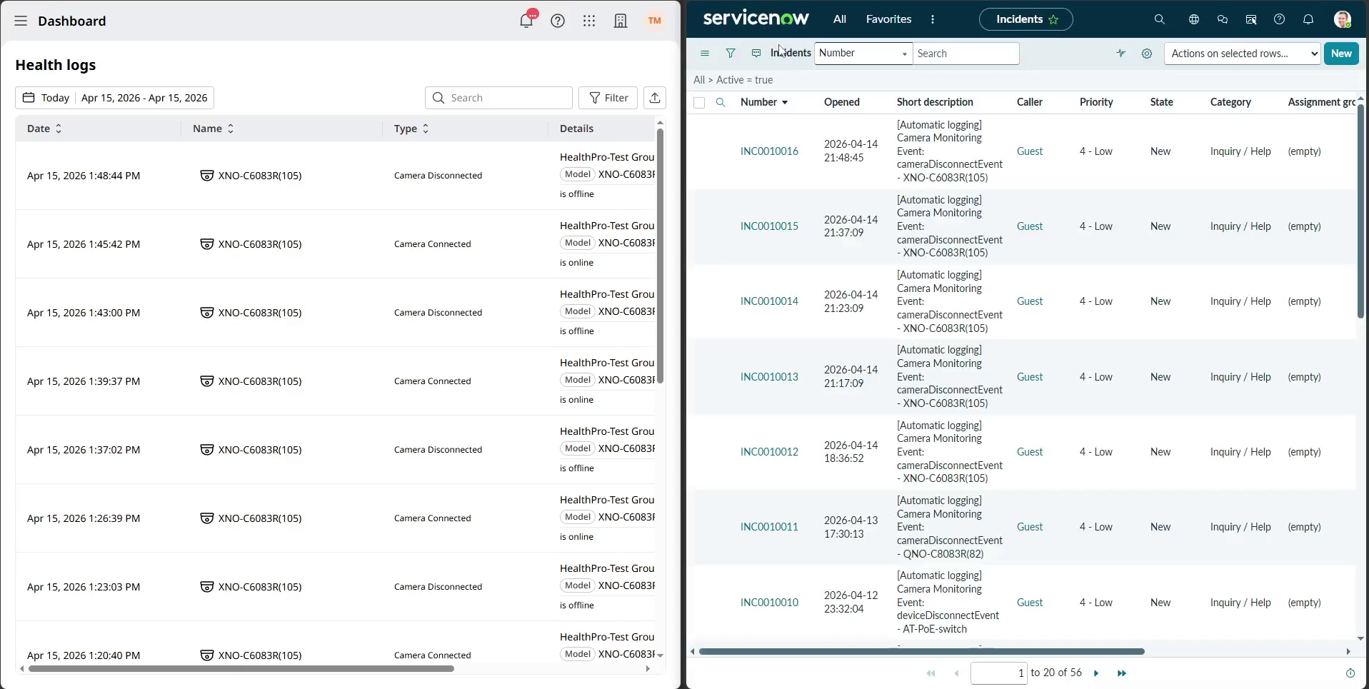 ServiceNow Example